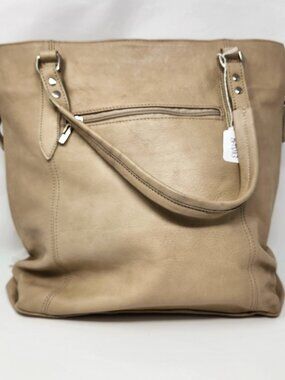 New Florence Leather Market khaki Italian leather satchel